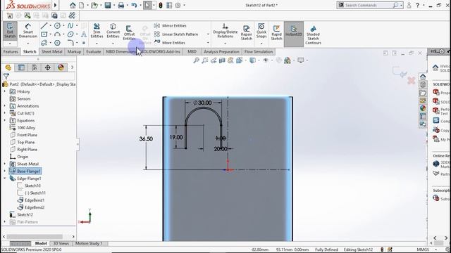 SolidWorks Tutorial for beginners | Solidworks Sheet metal | TV mount ( part-2)