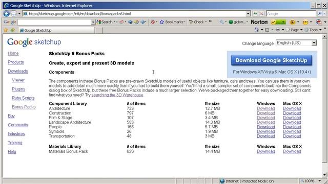 SketchUp Component Library Part 1