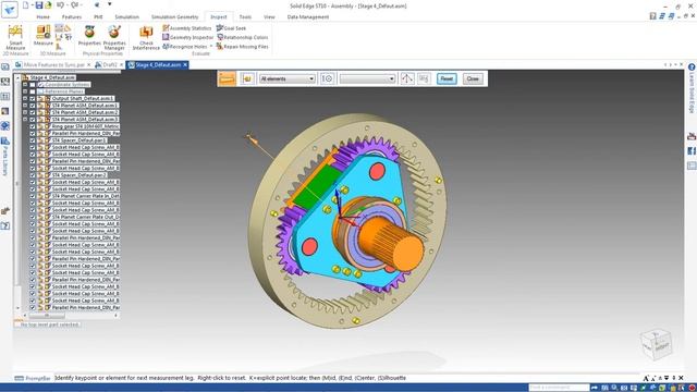 Activate Part in Measure command in Solid Edge