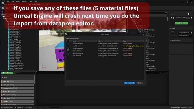 How to automatically add Colliders to all IFC/BIM objects in Unreal Engine