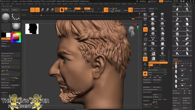 Miniature sculpting and hand painting in zbrush -  City Watch personalities