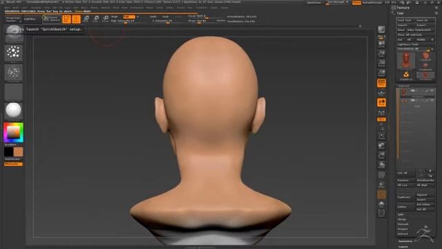 Girl Head PolyPaint in ZBrush