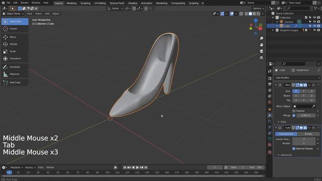 Blender beginner series No. 83 - Modeling high heels