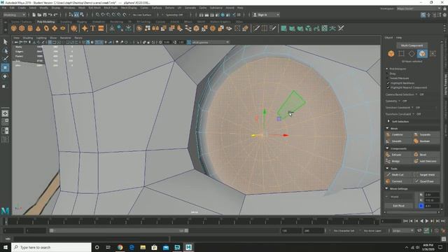 Modeling a Simple Eye in Maya