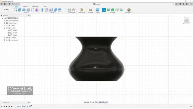 3D Voronoi Studio for Autodesk® Fusion 360™ - Voronoi Vase Tutorial 2