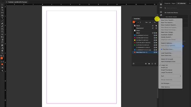 Pantone Swatches in InDesign