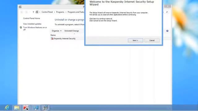 How to uninstall Kaspersky Internet Security 2014 كيفية إلغاء تثبيت كاسبرسكي لأمن الإنترنت