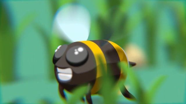 Blender made Bee with Cell Shading