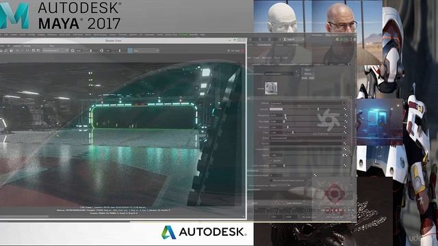Octane Render for Maya 2017 scene setup and rendering
