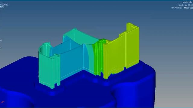 Aluminum Extrusion Profile Dies Velocity Analysis Simulation With HyperExtrude-13