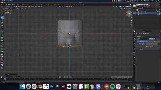 0501 Blender 4 3d Print I   ( Subdivision surface )