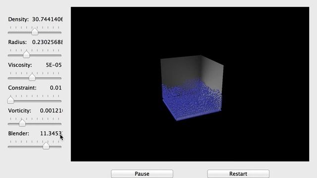 Position Based Fluids - Fluid in a Blender