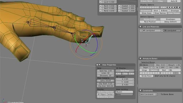 The Mancandy FAQ - Rigging - hands and fingers - Finger Rig