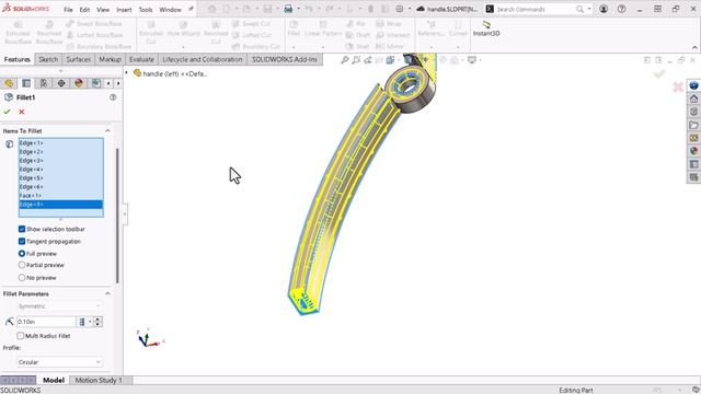 Beginners Guide to SOLIDWORKS: Mirror & Fillet Commands