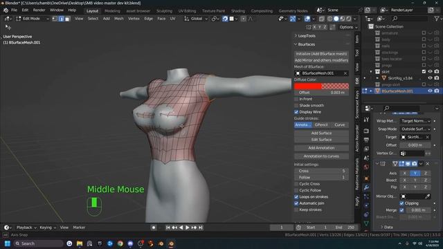 How to create clothes for SecondLife video 3