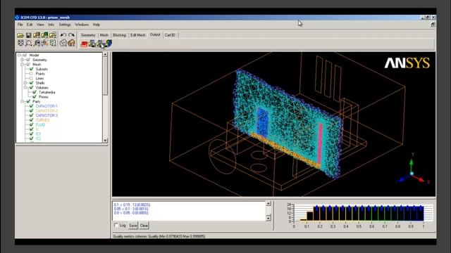 LearnCAx Tutorial - ANSYS ICEMCFD - Un Mesh - Unstructured meshing of electronic cabinet Part 3