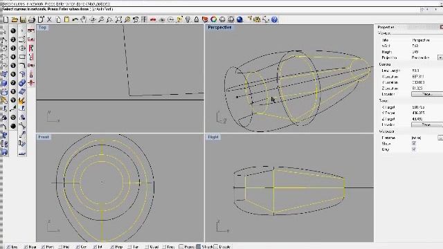 Modeling Process Rhinoceros 4.0 Learjet 35 part 2 of 3