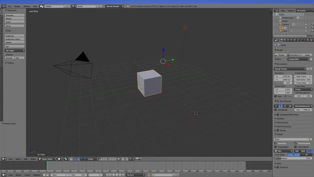 4 - Blender 2.72, la barre de menu haut
