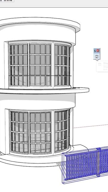 Barandas curvas 🙌 Shape bender #archivist #sketchup #arquitectura