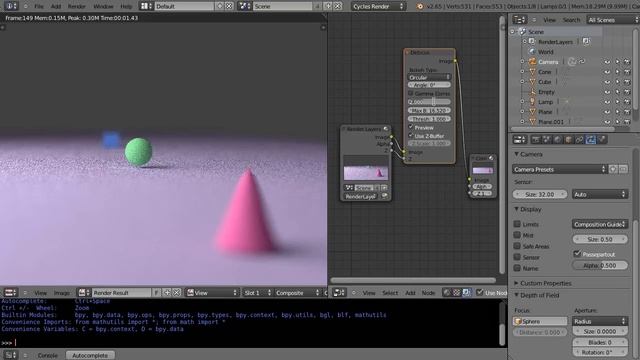 Blender 2.65 Tutorial - Cycles, Nodes and Depth of Field