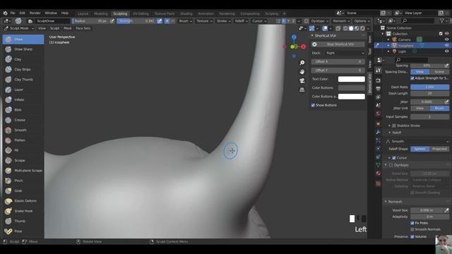 Blender-sculpting-Alien lady-Part01