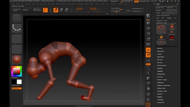 Beginners Guide To Zbrush - Part 1 - Using Zspheres (DumRobot Tutorial)