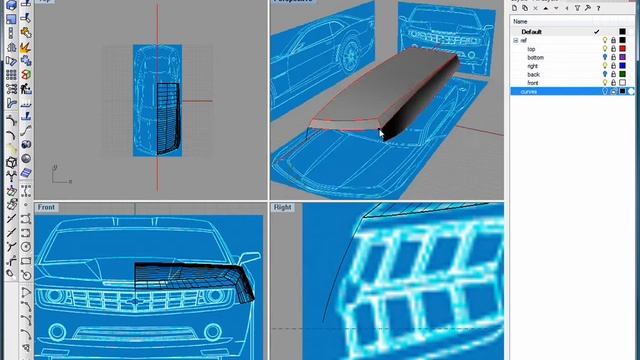 Modeling Camaro in Rhino capture 4