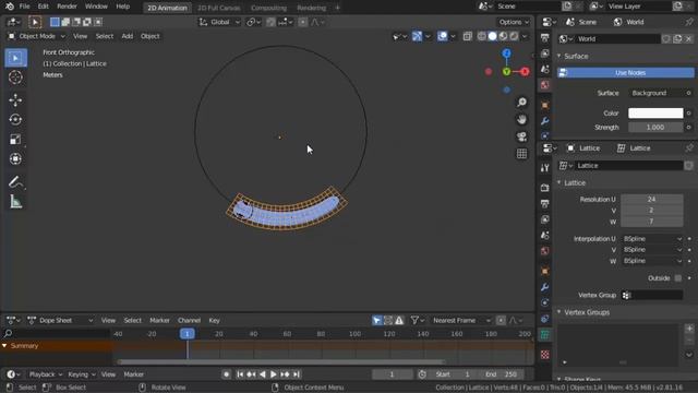 Vfx in BLENDER 2.81 [ Grease pencil FOLLOW PATH using curve and LATTICE modifier ]