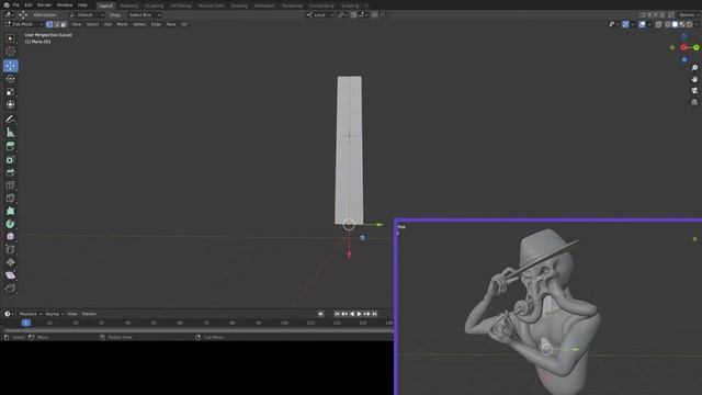 Blender sculpting tutorial and timelapse: A Mindflayer Detective 'Sherloctopus'