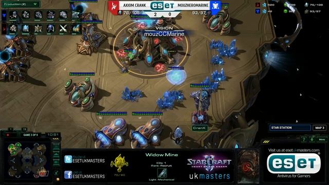 [P] CranK vs [T] HeroMarine - ESET UK Masters Invitational Qualifier Map 3 of 5