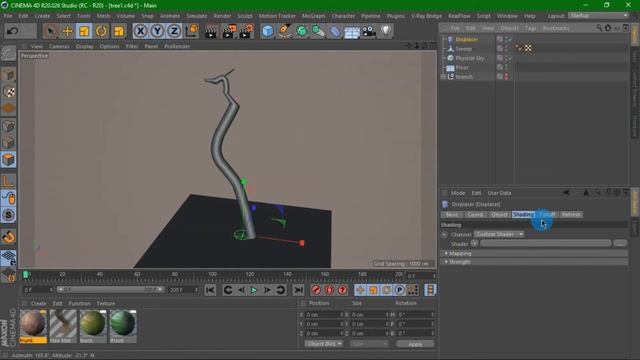 How to create dynamic tree from scratch in cinema 4d