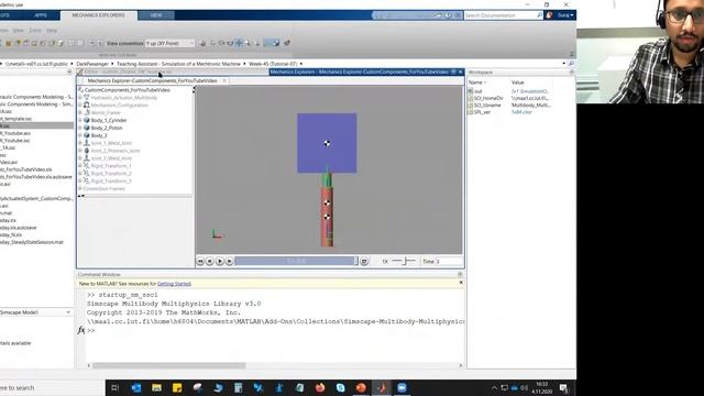 Tutorial 07: Custom Hydraulic Components Modeling | Simscape Multibody | Matlab | MSD | Finland