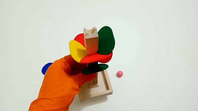 Wooden tree marble ball run | Run track game toy | pip pip