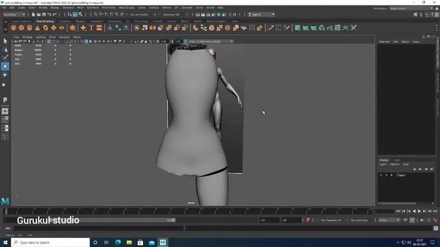 Maya Organic Modeling for beginners Female Body (part  1)