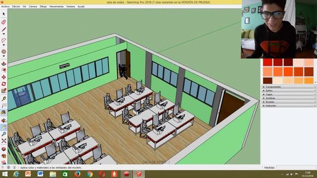 Diseño De Red En Sketchup