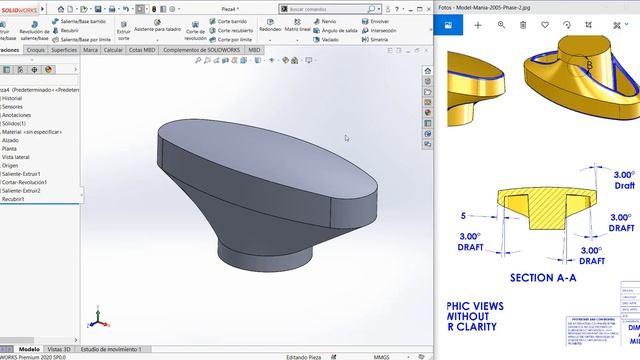 Piezas avanzadas en SOLIDWORKS 2021 [tutorial #6]😂