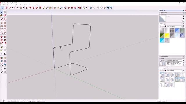 SketchUp Furniture Modeling - Chair