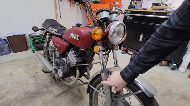 Abandoned Motorcycle Left 40 Years In Warehouse 1972 Yamaha Cs5 200