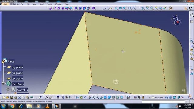 EDGE,FACE,TRITANGENT,VARIABLE EDGE FILLETS SURFACE CATIA V5