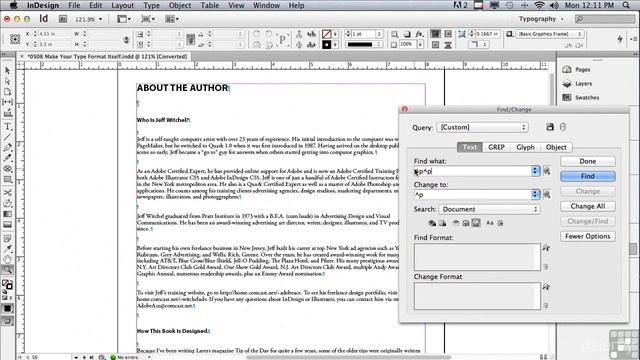 Indesign CS6   0508 Make The Type In Your Layout Format Itself