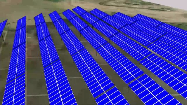 Solar Power Plant in SketchUP