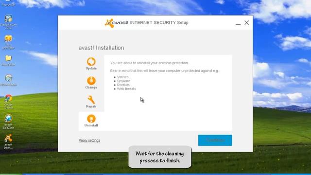 How to Uninstall avast! Internet Security