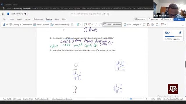 Study Sessions: Doing ESET 359 Homework