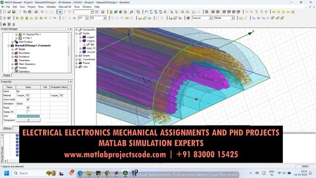 ANSYS MAXWELL - Simulation of single phase core type transformer ANSYS MAXWELL