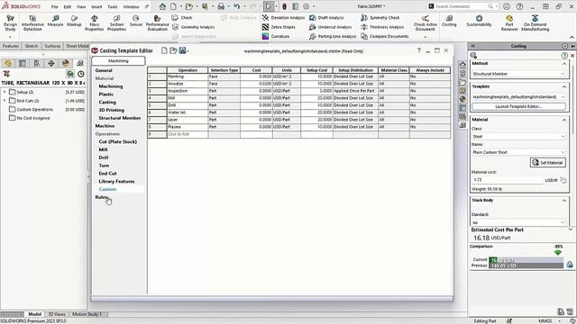 Get Accurate Price Quotes with SOLIDWORKS Costing