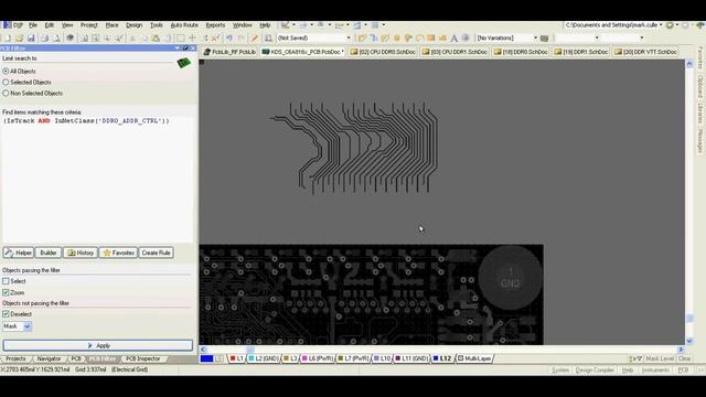 Altium Designer -- DDR3 routing and PCB layout video