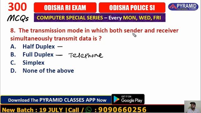 Day 8| RI exam Computer 2021| Odisha RI exam | Osssc ri exam | odisha Police SI GK | Pyramid Classe