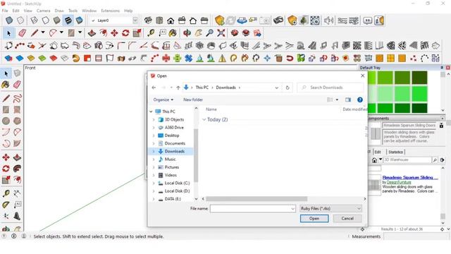 Sketchup tutorial - Cara instal plugin shape bender di SketchUp untuk membuat obyek lengkung