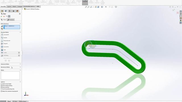 SolidWorks Path Mate Demonstration