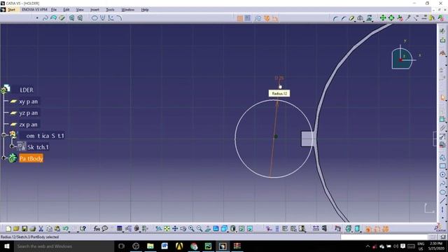 HOLDER - SANITIZER PEDESTAL STAND | CATIA V5